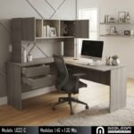 MOBLEOFI, Escritorio en L económico, con 2 cajoncitos chicos y 2 puertitas. Modelo L022-C MOBLEOFI, Escritorio en L económico, con 2 cajoncitos chicos y 2 puertitas. Modelo L022-C