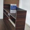 Escritorio completo en forma de U, con librero y repisa, para casa u oficina. C001