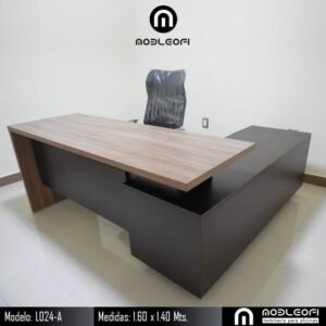 MobleOfi, Escritorio ejecutivo, moderno, minimalista, L024-A