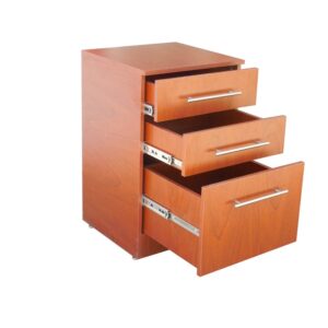 Cajonera con 2 cajones papeleros y 1 cajón archivero Cajonera con 2 cajones papeleros y 1 cajón archivero