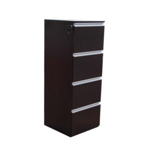 Cajonera de 4 cajones archiveros con jaladeras elegantes de aluminio