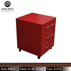 Mobleofi, Archivero, Cajonera con ruedas, Arturito