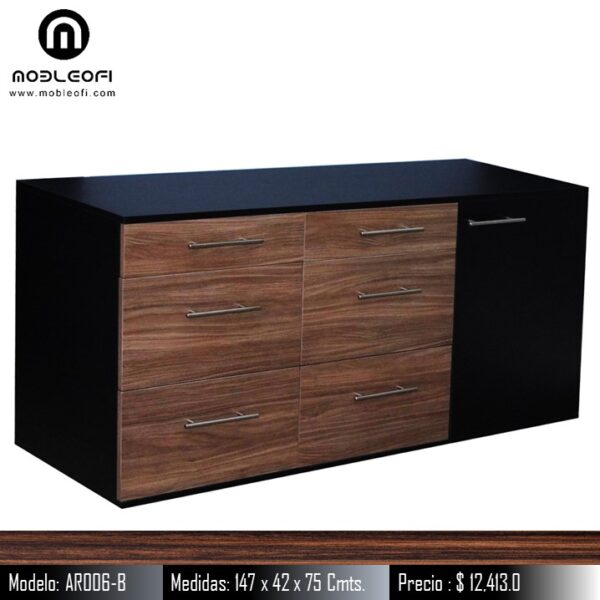 Mobleofi, Credenza, Bufetera, Archivero multifuncional