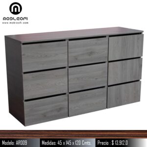 ID: AR009, Cajonera Archivero de 9 cajones