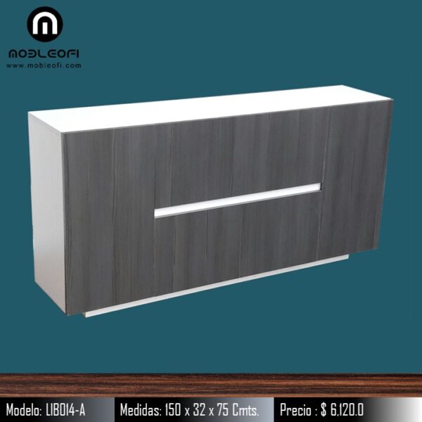 Mobleofi, Librero credenza bufetera minimalista moderna