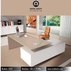 MOBLEOFI, Escritorio moderno minimalista ejecutivo para oficina o homeoffice